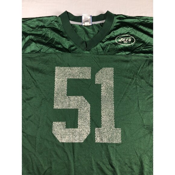 Reebok NFL EQUIPMENT JERSEY NY JETS #51 VILMA GREEN SIZE XL ADULT 2005 - Picture 4 of 10